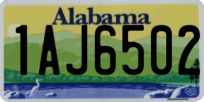 AL license plate 1AJ6502