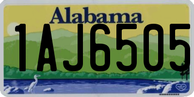 AL license plate 1AJ6505