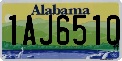 AL license plate 1AJ6510