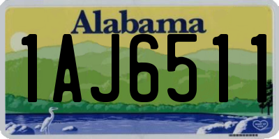 AL license plate 1AJ6511