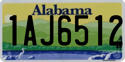 AL license plate 1AJ6512