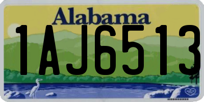 AL license plate 1AJ6513
