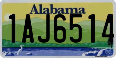 AL license plate 1AJ6514