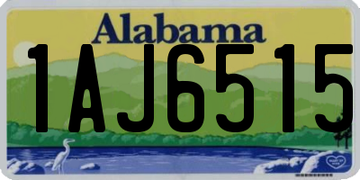 AL license plate 1AJ6515