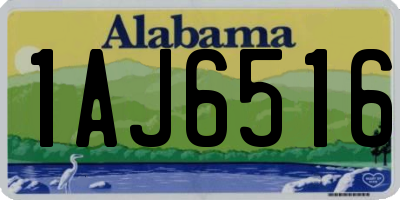 AL license plate 1AJ6516