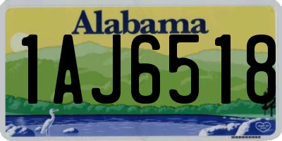 AL license plate 1AJ6518