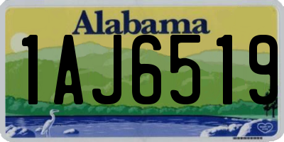 AL license plate 1AJ6519