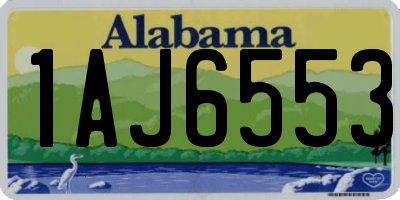AL license plate 1AJ6553