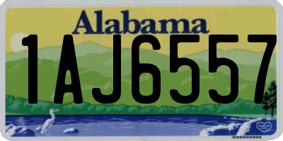 AL license plate 1AJ6557
