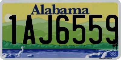 AL license plate 1AJ6559