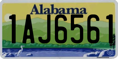 AL license plate 1AJ6561