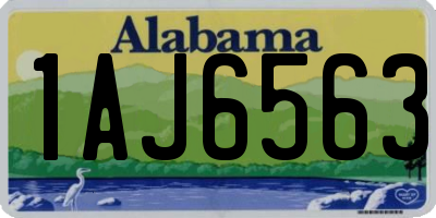 AL license plate 1AJ6563