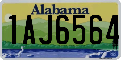 AL license plate 1AJ6564