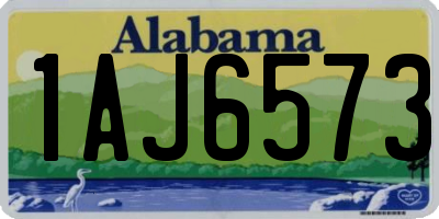AL license plate 1AJ6573