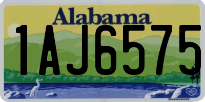 AL license plate 1AJ6575