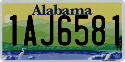 AL license plate 1AJ6581
