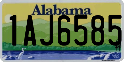 AL license plate 1AJ6585
