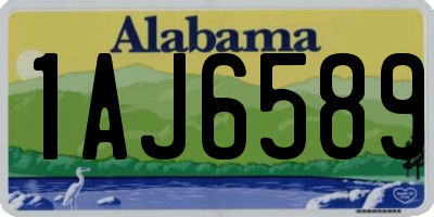 AL license plate 1AJ6589