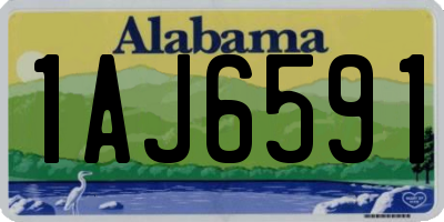 AL license plate 1AJ6591