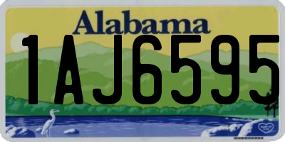 AL license plate 1AJ6595