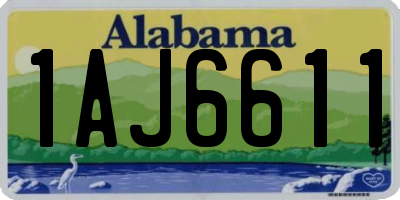 AL license plate 1AJ6611