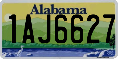 AL license plate 1AJ6627