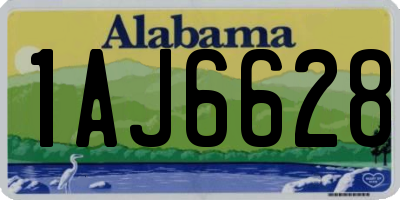 AL license plate 1AJ6628