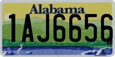 AL license plate 1AJ6656