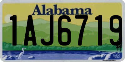 AL license plate 1AJ6719