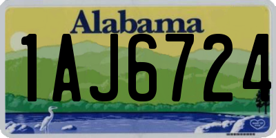 AL license plate 1AJ6724