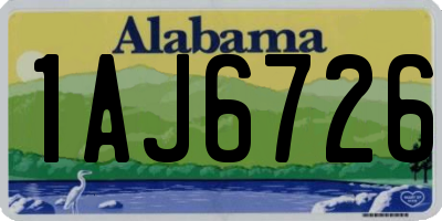 AL license plate 1AJ6726