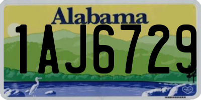 AL license plate 1AJ6729
