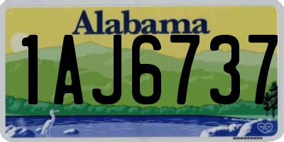 AL license plate 1AJ6737