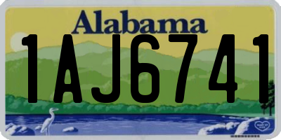 AL license plate 1AJ6741