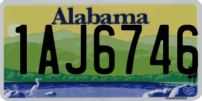 AL license plate 1AJ6746