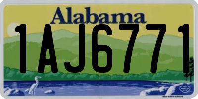 AL license plate 1AJ6771