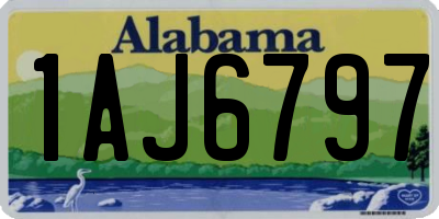 AL license plate 1AJ6797