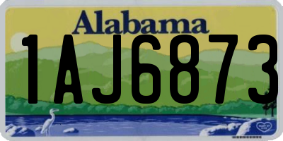 AL license plate 1AJ6873