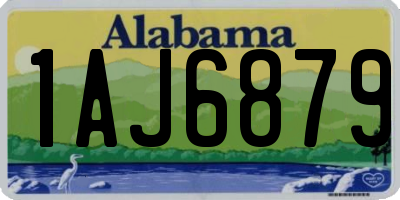AL license plate 1AJ6879