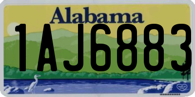 AL license plate 1AJ6883