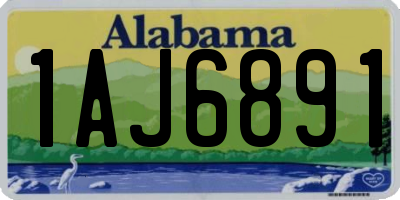 AL license plate 1AJ6891