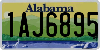 AL license plate 1AJ6895