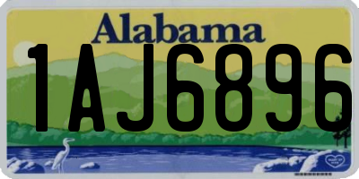 AL license plate 1AJ6896