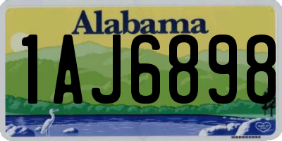 AL license plate 1AJ6898