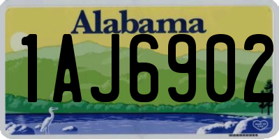 AL license plate 1AJ6902