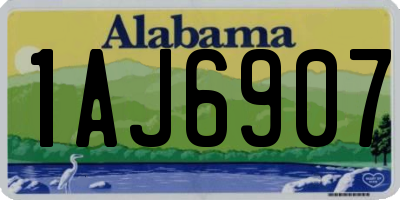 AL license plate 1AJ6907