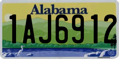 AL license plate 1AJ6912