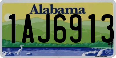 AL license plate 1AJ6913