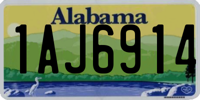 AL license plate 1AJ6914