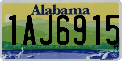 AL license plate 1AJ6915